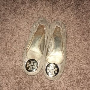 Tory Burch Gold flats